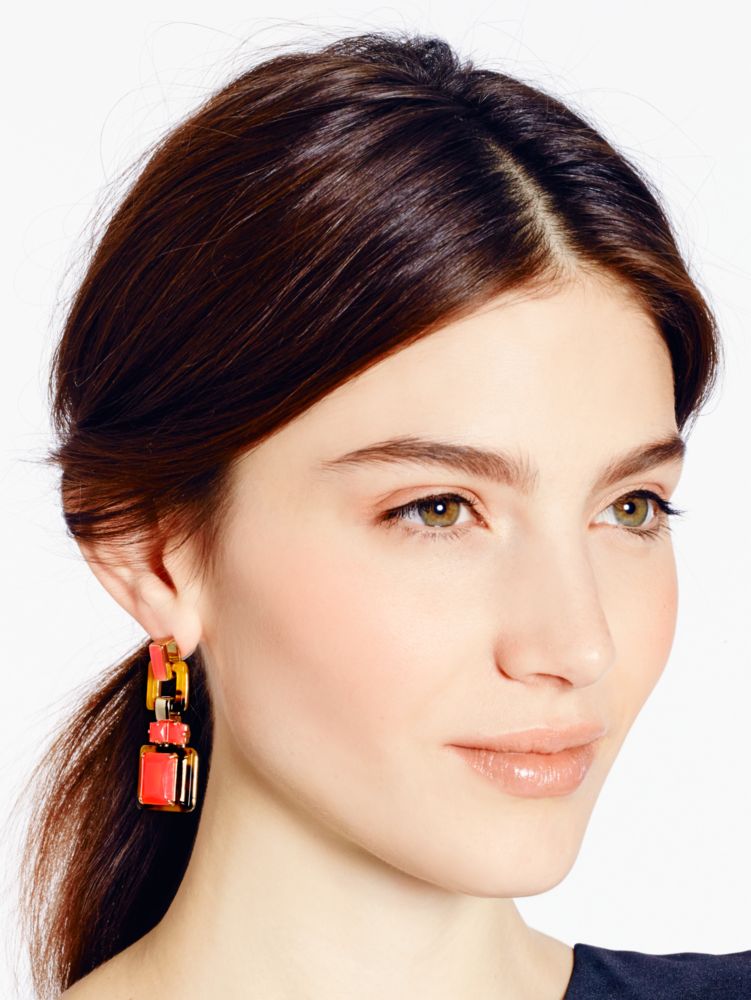 Madison Ave. Collection My Gem In Havana Statement Earrings, , Product