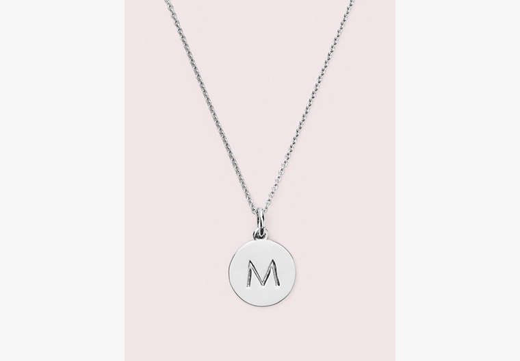 M Silver Pendant, , Product