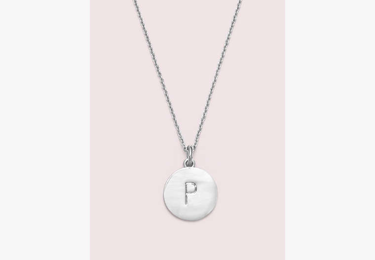 P Silver Pendant, , Product