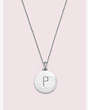 P Silver Pendant, , Product