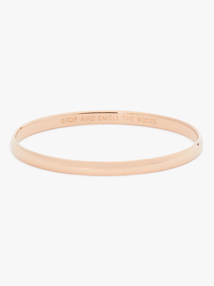 Kate Spade,Stop And Smell The Roses Idiom Bangle,Rose Gold Plated,Work,Casual,