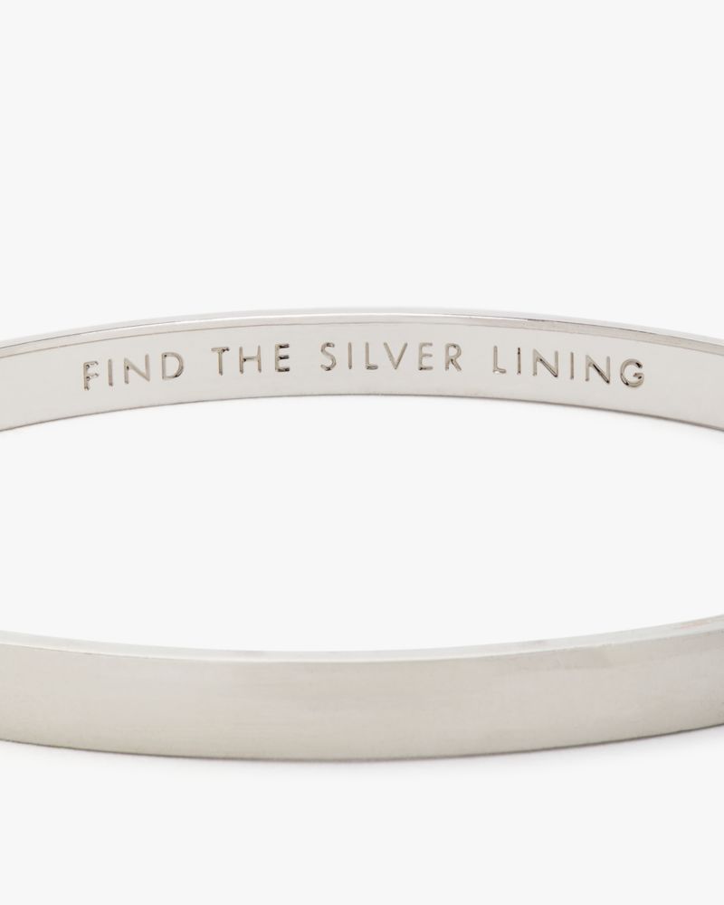 Kate Spade,silver lining idiom bangle,bracelets,Silver