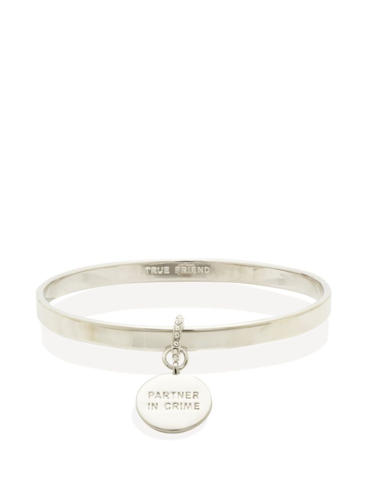 Kate Spade,partners in crime charm bracelet,bracelets,Classic Saddle