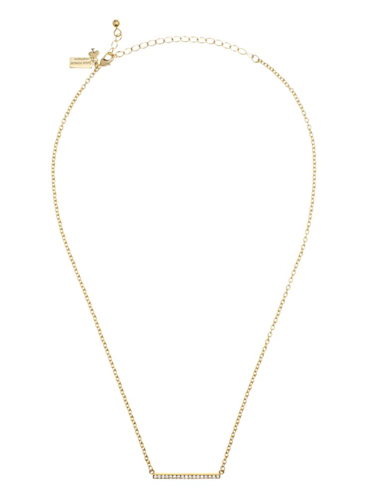 Kate Spade,Dainty Sparklers Bar Pendant,