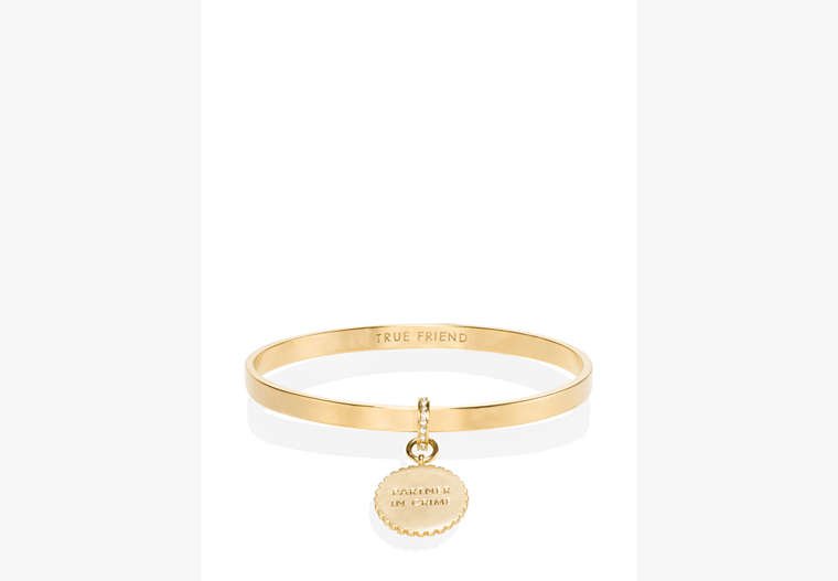 Kate Spade,say yes scalloped partners in crime bangle,bracelets,Gold image number 0
