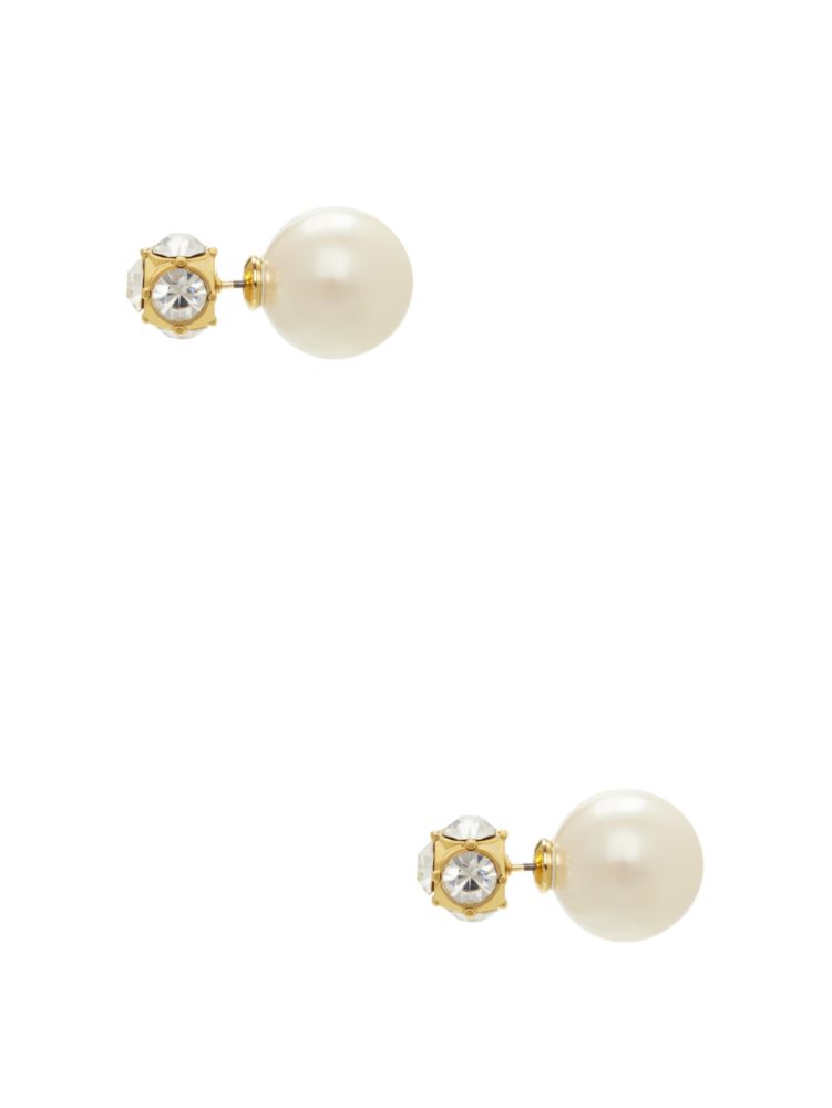 Kate Spade,Dainty Sparklers Reversible Earrings,