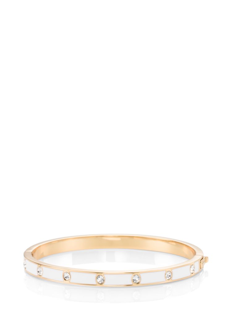 Kate Spade,Enamel Stone Hinged Bangle,