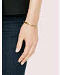 Kate Spade,set in stone hinged bangle,bracelets,Clear/Gold