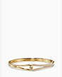 Kate Spade,get connected pave loop bangle,Clear/Gold