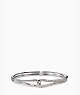 Kate Spade,get connected pave loop bangle,Clear/Silver