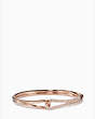 Kate Spade,get connected pave loop bangle,Clear/Rose Gold