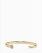Kate Spade,#livecolorfully squad cuff,bracelets,Clear/Gold