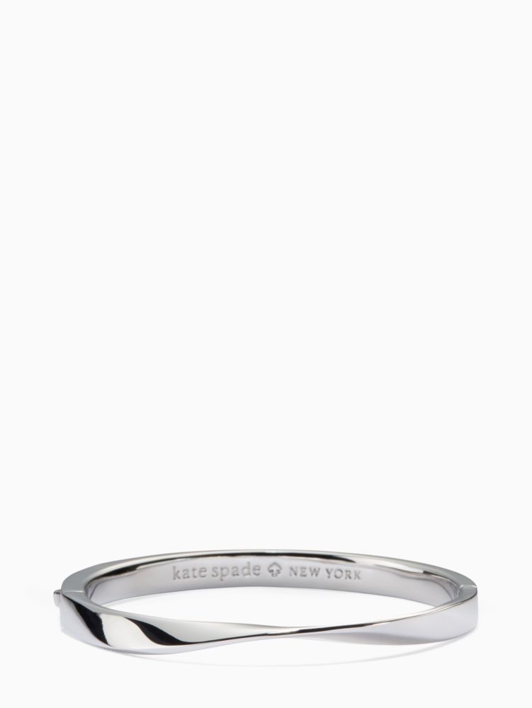 Silver bangle kate on sale spade