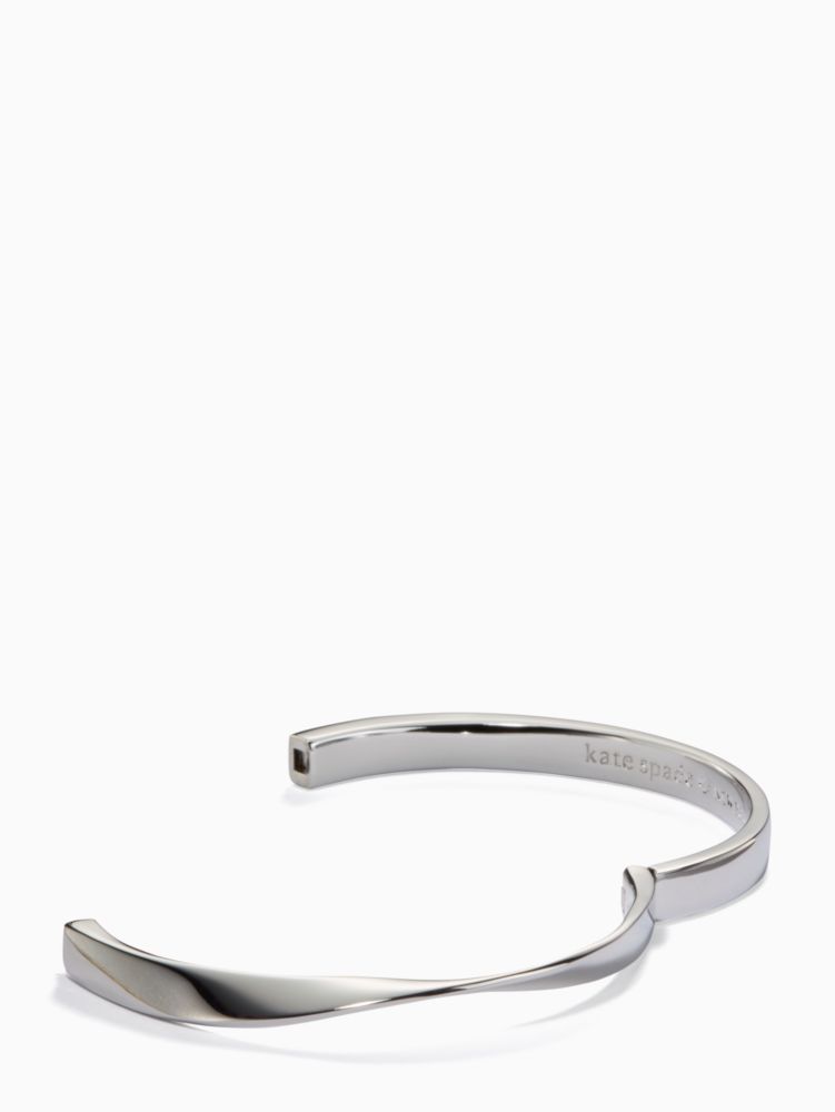 Silver bangle kate on sale spade