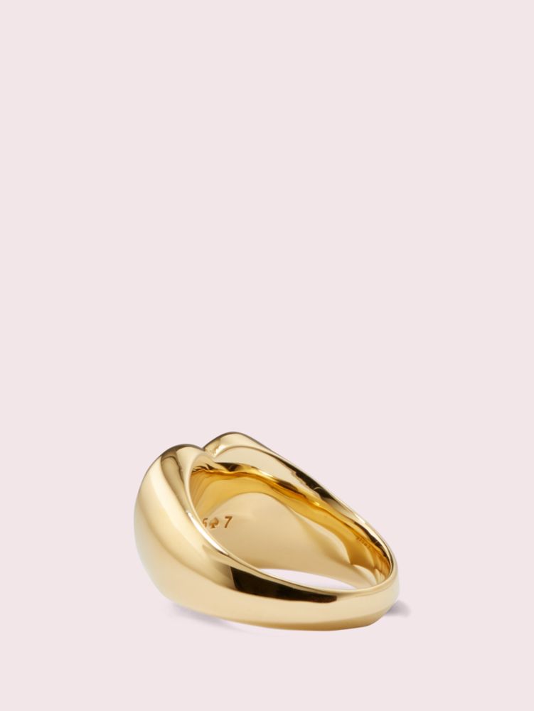 Kate Spade,demi fine heart signet ring,