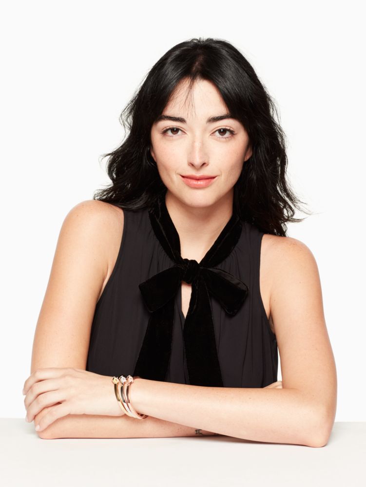 Kate Spade,All Tied Up Pave Knot Bangle,