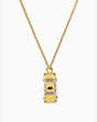 Kate Spade,Ma Cherie Taxi Mini Pendant,necklaces,Yellow Multi