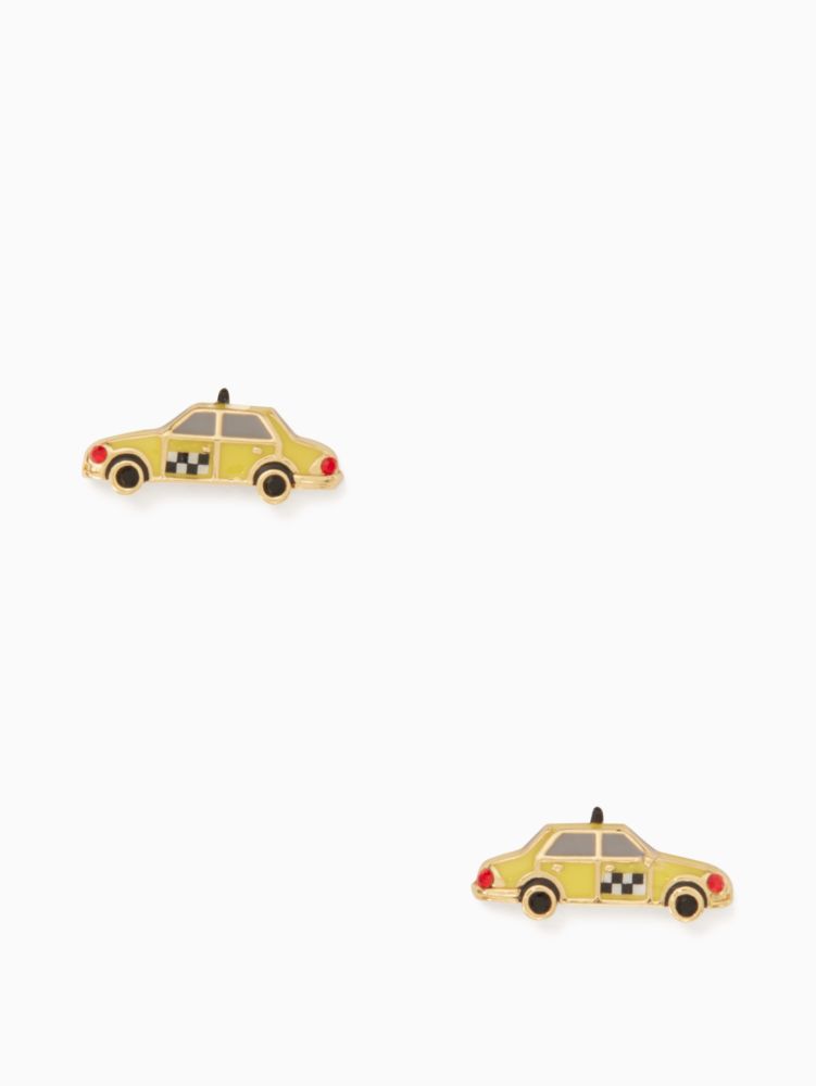 Kate Spade,Ma Cherie Taxi Studs,earrings,Yellow Multi