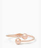 Kate Spade,golden girl bauble open hinged cuff,Rose Gold