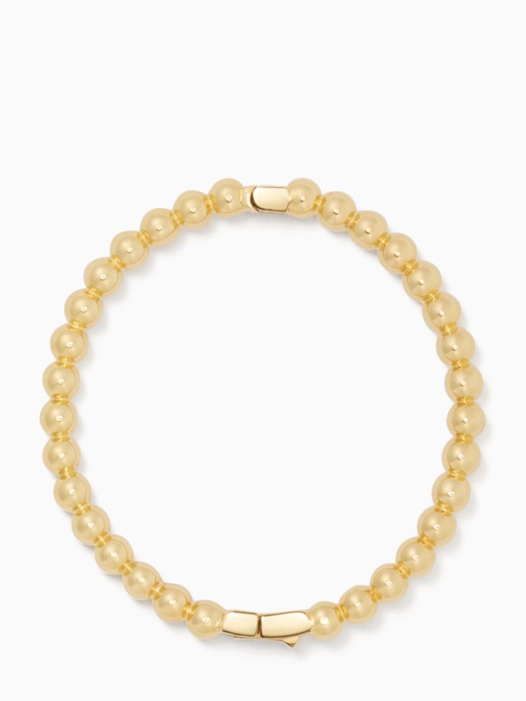 Kate Spade,golden girl ball hinged bangle,Gold