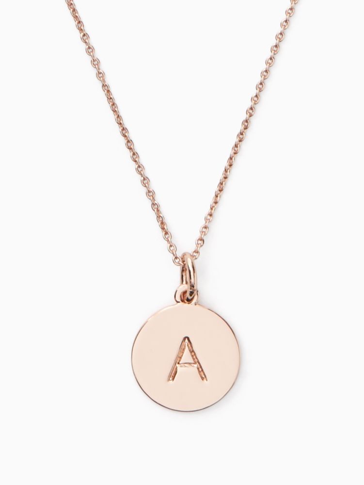 Kate Spade,initial pendant,necklaces,Rose Gold
