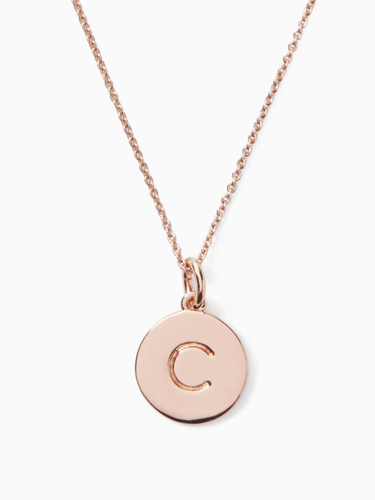 Kate Spade,initial pendant,Rose Gold