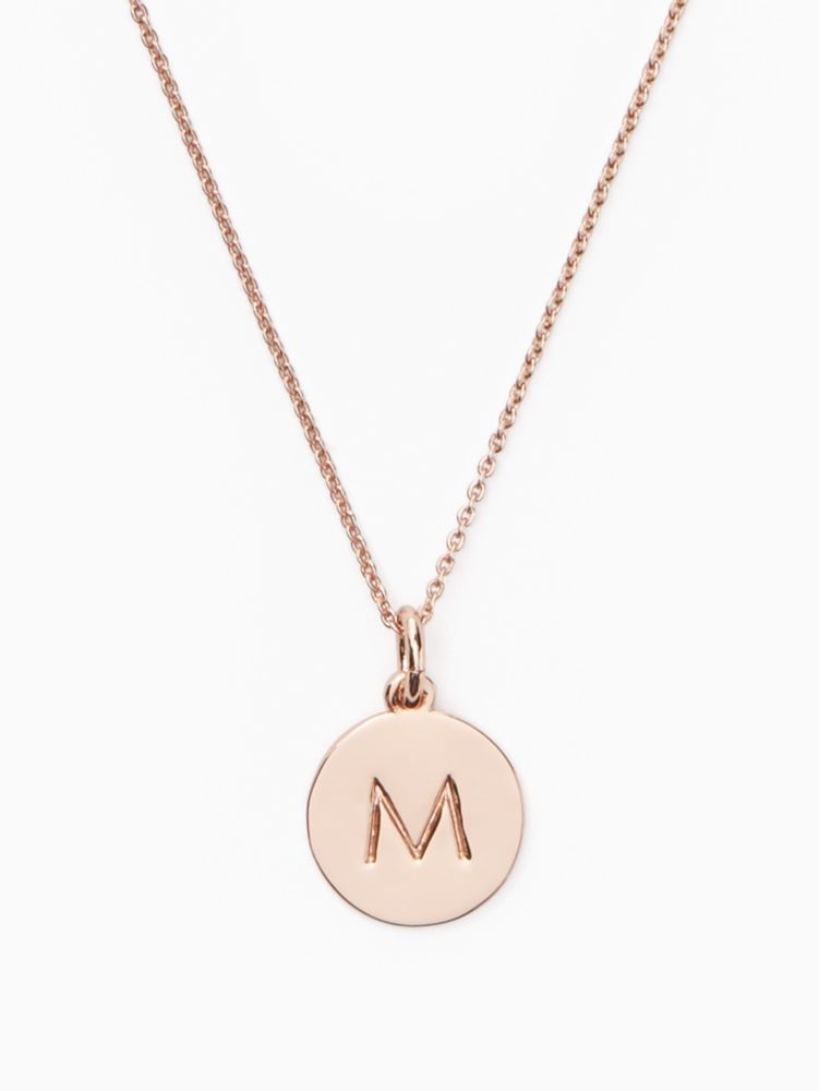 Kate Spade,initial pendant,Rose Gold