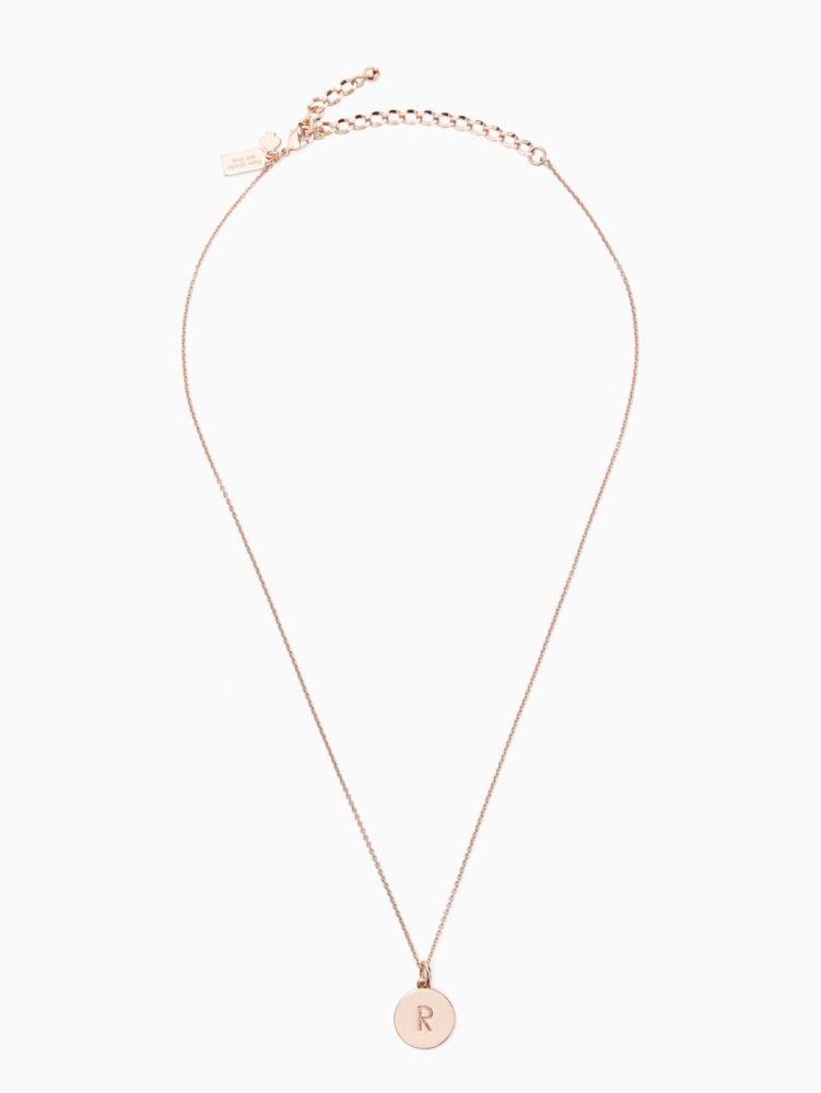 Kate Spade,initial pendant,Rose Gold