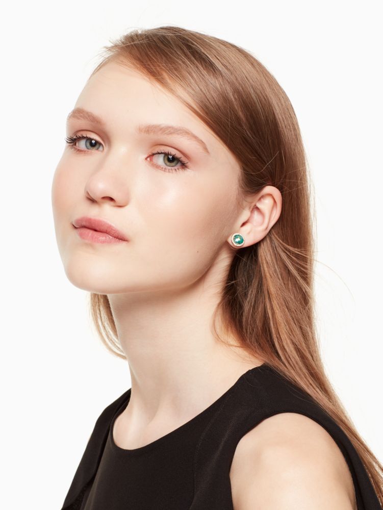 Kate spade bright store ideas pave halo studs