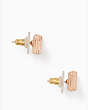 Kate Spade,all wrapped up studs,Rose Gold