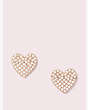 Kate Spade,YOURS TRULY pave heart studs,