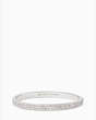 Kate Spade,heavy metals pave row bangle,Clear/Silver