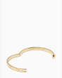 Kate Spade,heavy metals engraved bow bangle,Gold