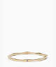 Kate Spade,HEAVY METALS wave bangle,Clear/Gold