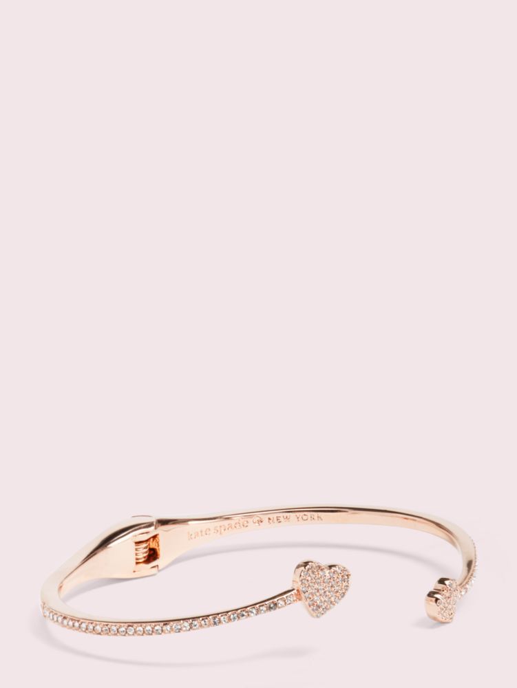 Yours Truly Pave Open Hinge Cuff