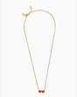 Kate Spade,yours truly pave heart mini pendant,necklaces,