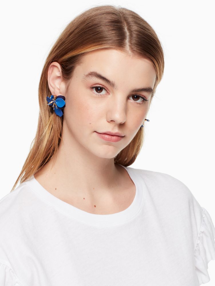 Kate Spade,Vibrant Life Leather Statement Studs,