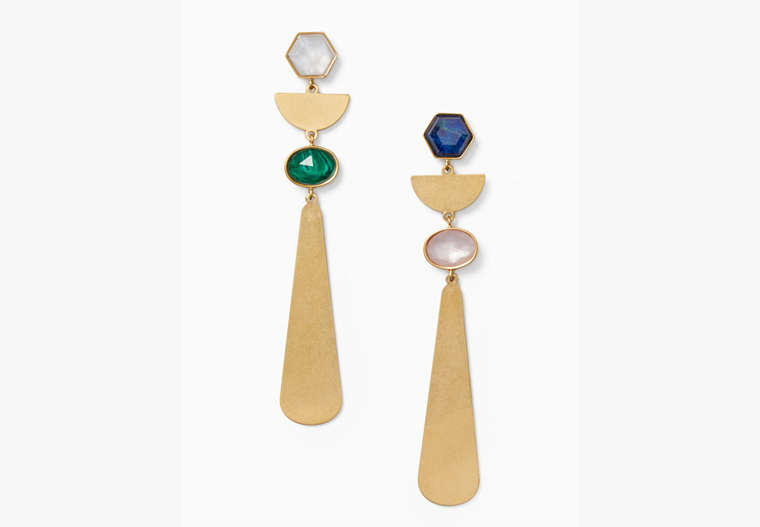 Kate Spade,sunshine stones linear earrings,Multi