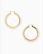Kate Spade,wrap it up hoops,White