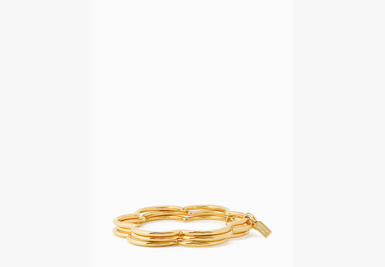Scrunched Scallops Stackable Bangle Set, , Product