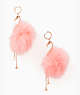 Kate Spade,by the pool flamingo statement earrings,Multi