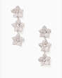 Blooming Pave Bloom Linear Earrings, , Product