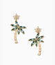 Kate Spade,california dreaming palm tree statement earrings,Multi
