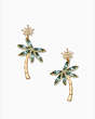 Kate Spade,california dreaming palm tree statement earrings,Multi