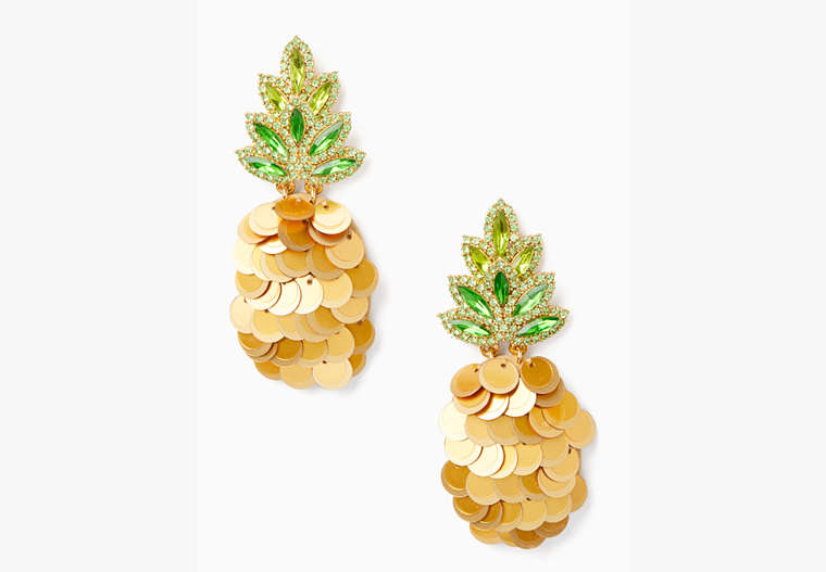 Kate Spade,by the pool pineapple statement studs,Multi