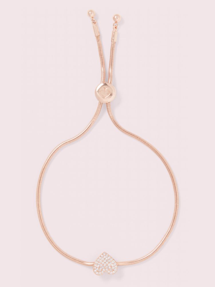 Yours Truly Pave Heart Slider Bracelet, DAY BREAK, Product