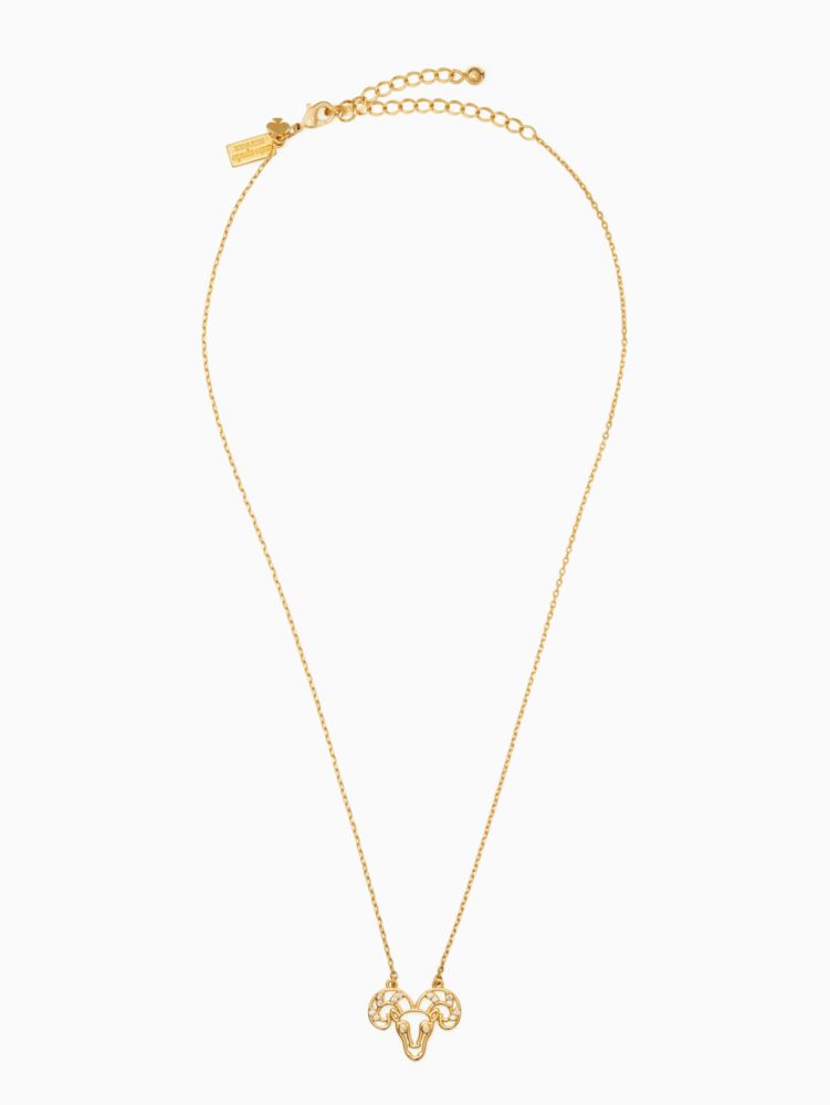 Kate Spade,Celestial Charm Aries Pendant,