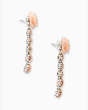 Kate Spade,artisanal rose linear earrings,Blush Multi