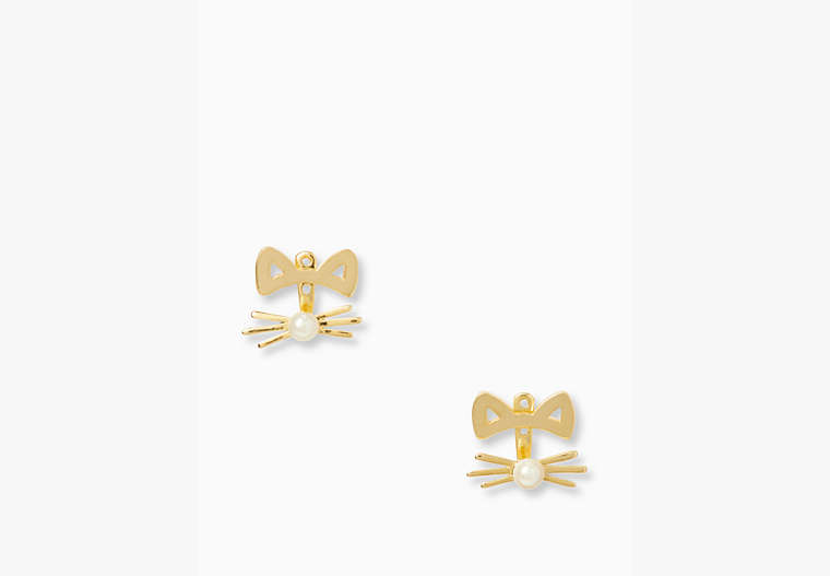Kate Spade,out west cat ear jacket,Gold