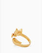 Kate Spade,SO FOXY fox ring,Clear/Gold